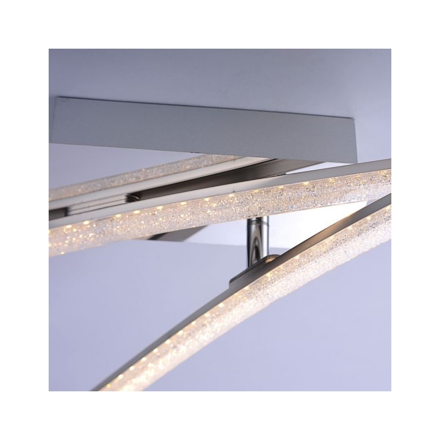 Leuchten Direkt 11290-17 - LED Virsapmetuma lustra SIMON 2xLED/5W/230V spīdīgs hroms