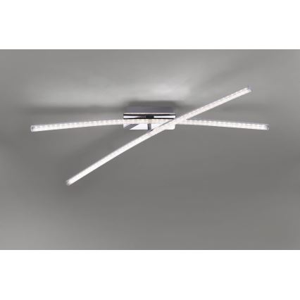 Leuchten Direkt 11292-17 -LED Virsapmetuma lustra SIMON 2xLED/8W/230V spīdīgs hroms