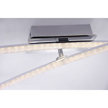 Leuchten Direkt 11292-17 -LED Virsapmetuma lustra SIMON 2xLED/8W/230V spīdīgs hroms