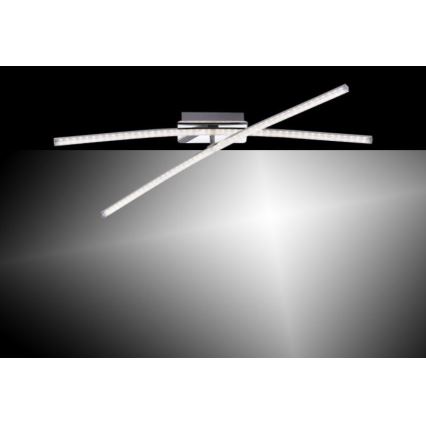 Leuchten Direkt 11292-17 -LED Virsapmetuma lustra SIMON 2xLED/8W/230V spīdīgs hroms