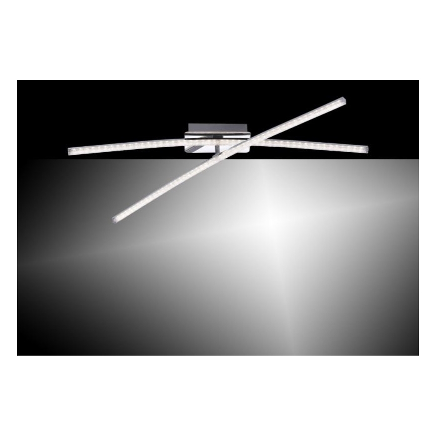 Leuchten Direkt 11292-17 -LED Virsapmetuma lustra SIMON 2xLED/8W/230V spīdīgs hroms
