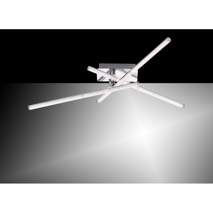 Leuchten Direkt 11293-17 - LED Virsapmetuma lustra SIMON 3xLED/5W/230V spīdīgs hroms