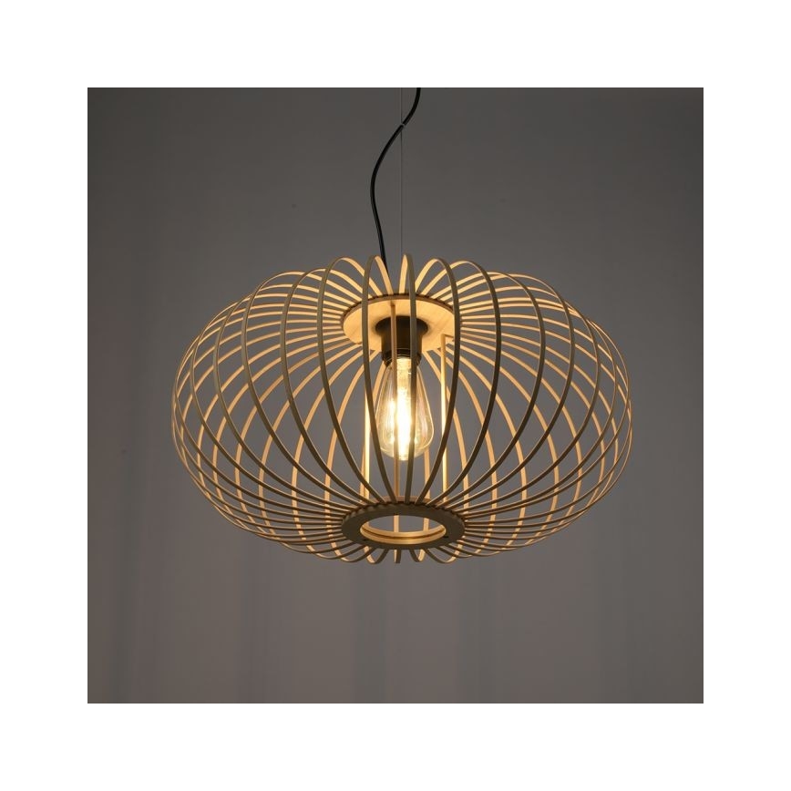 Leuchten Direkt 11409-79 - Lustra ar auklu RACOON 1xE27/40W/230V bambusa