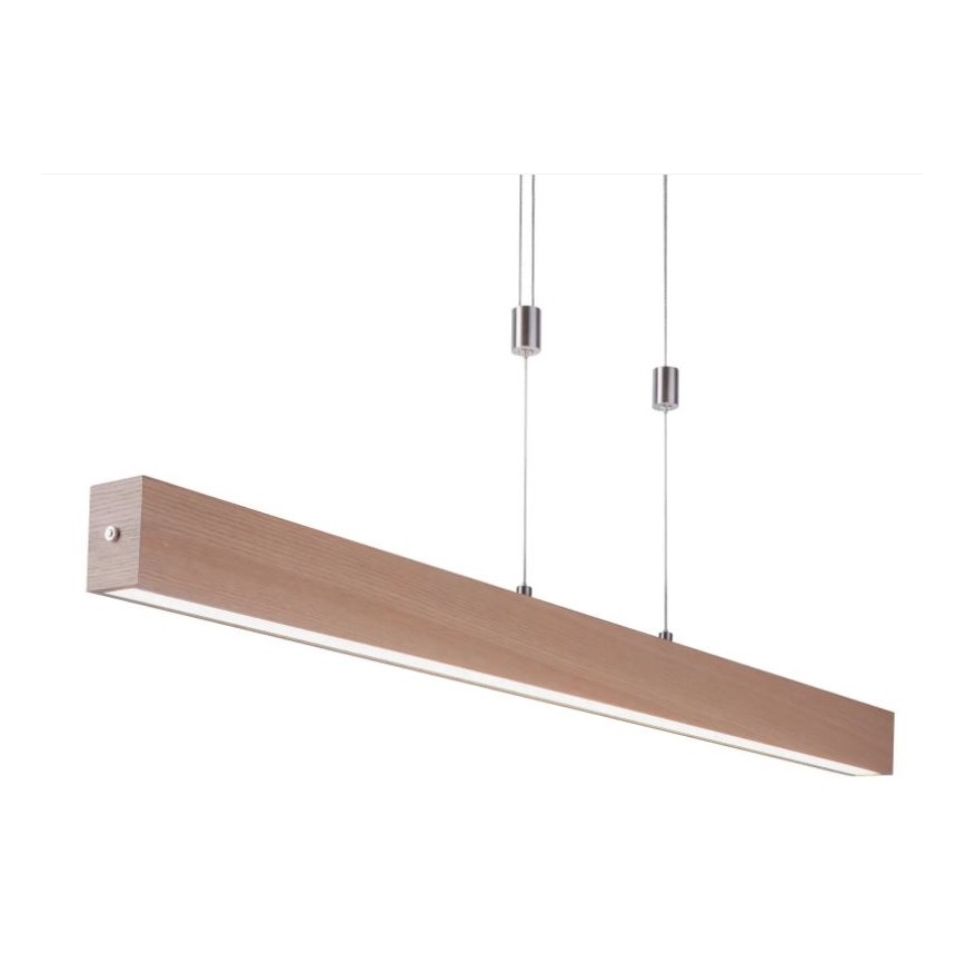 Leuchten Direkt 11420-78 - LED lustra uz stieples AMANDA LED/30W/230V 2700-5000K 110 cm brūna