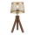 Leuchten Direkt 11423-60 - Galda lampa FREDERIK 1xE27/60W/230V mango koks