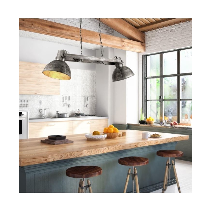 Leuchten Direkt 11483-77 - Lustra ar auklu SAMIA 2xE27/25W/230V