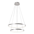 Leuchten Direkt 11525-21 - CIRCLE piekaramā LED lustra uz troses, LED/15W/230V + LED/25W
