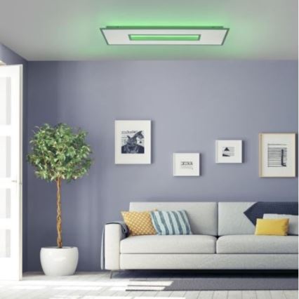 Leuchten Direkt 11646-16 - LED RGB aptumšojams griestu gaismeklis RECESS LED/41W/230V + LED/7,5W + tālvadības pults