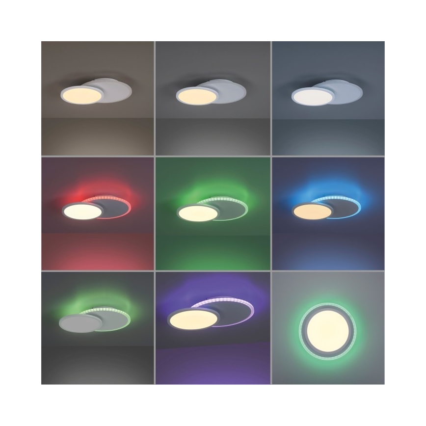 Leuchten Direkt 11662-16 - LED RGB Aptumšojama griestu lampa ARENDA LED/21W/230V + tālvadības pults
