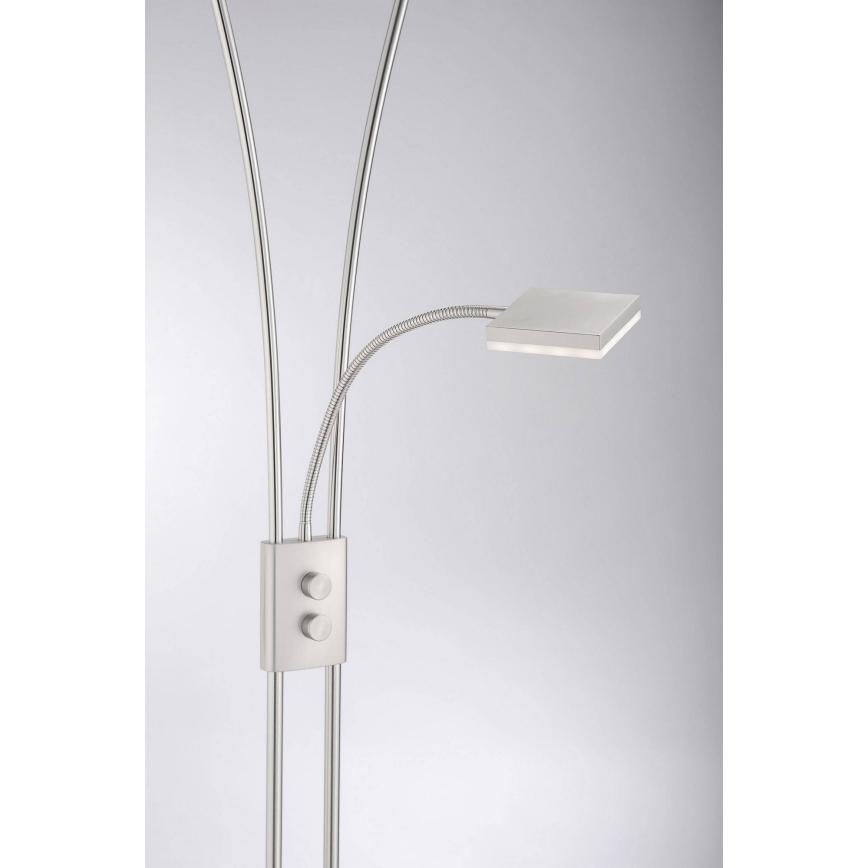 Leuchten Direkt 11776-55 - LED Aptumšojama grīdas lampa HELIA LED/16,8W/230V + 2xLED/3,8W