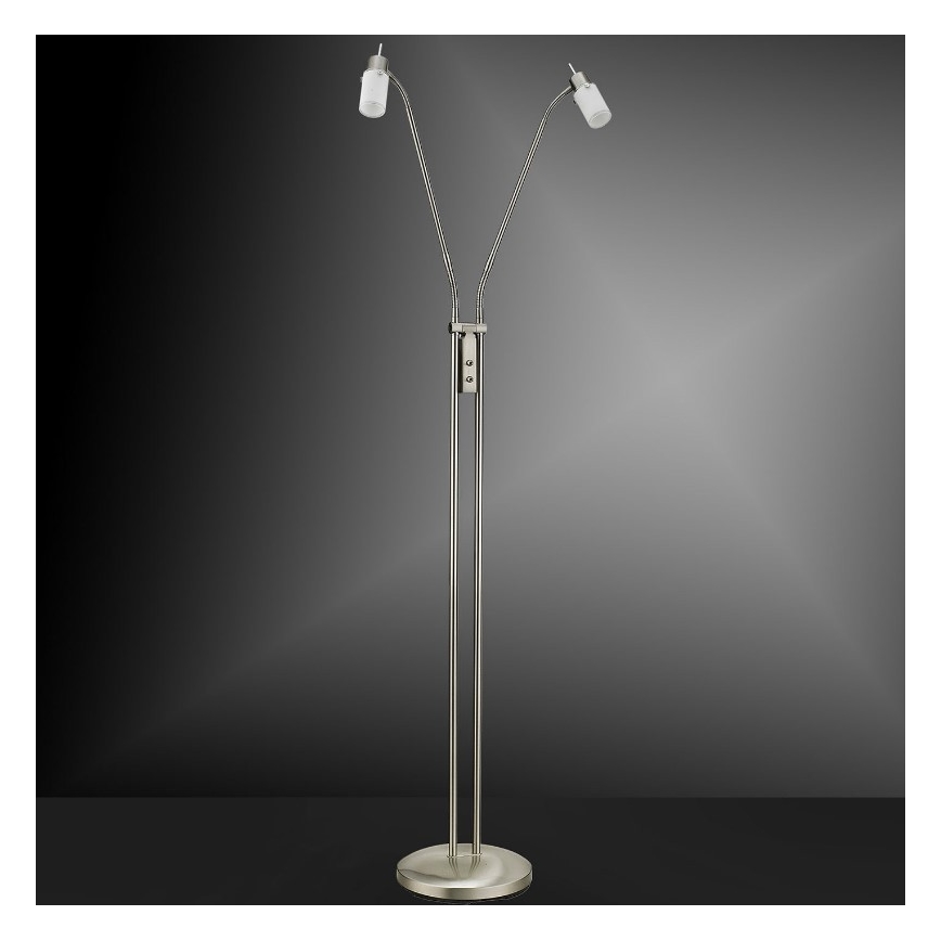 Leuchten Direkt 11937-55 - LED Grīdas lampa MAX LED 2xGU10/4W/230V