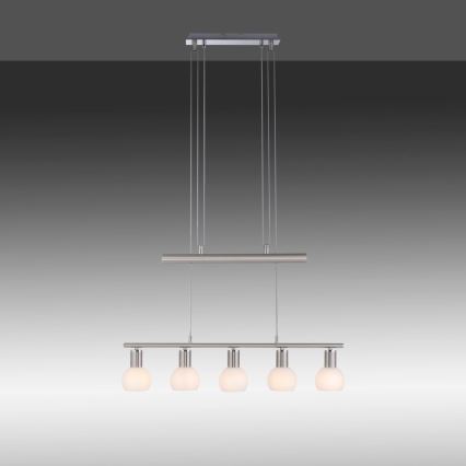 Leuchten Direkt 11939-55 - Lustra ar auklu BENEDIKT 5xE14/40W/230V