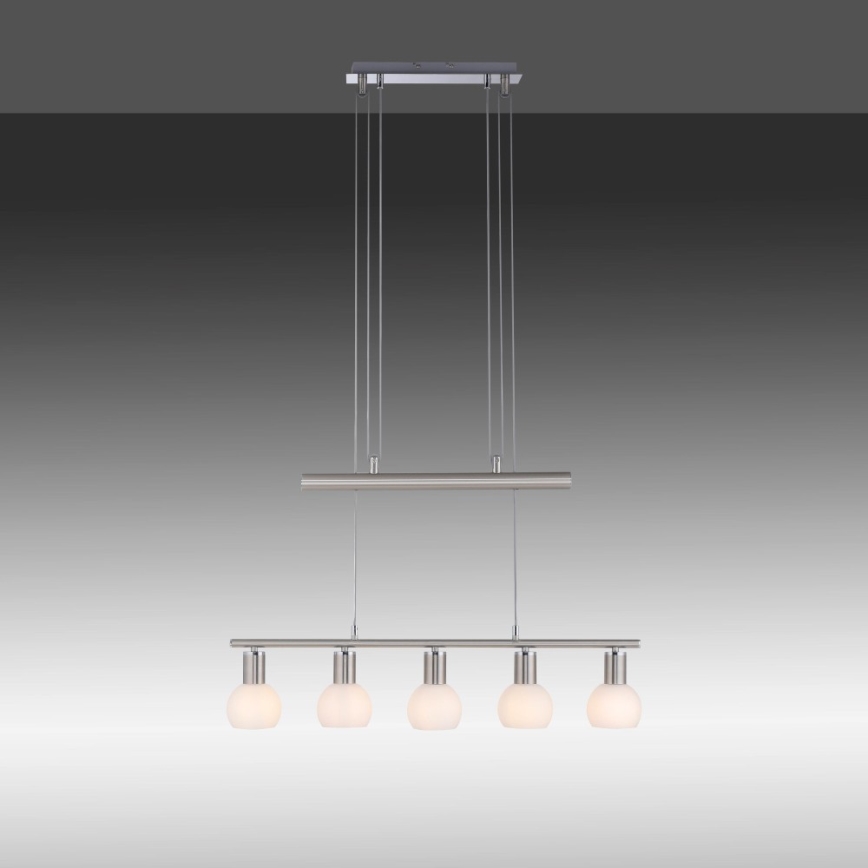 Leuchten Direkt 11939-55 - Lustra ar auklu BENEDIKT 5xE14/40W/230V