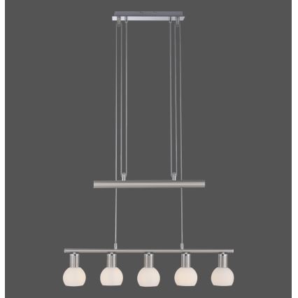 Leuchten Direkt 11939-55 - Lustra ar auklu BENEDIKT 5xE14/40W/230V