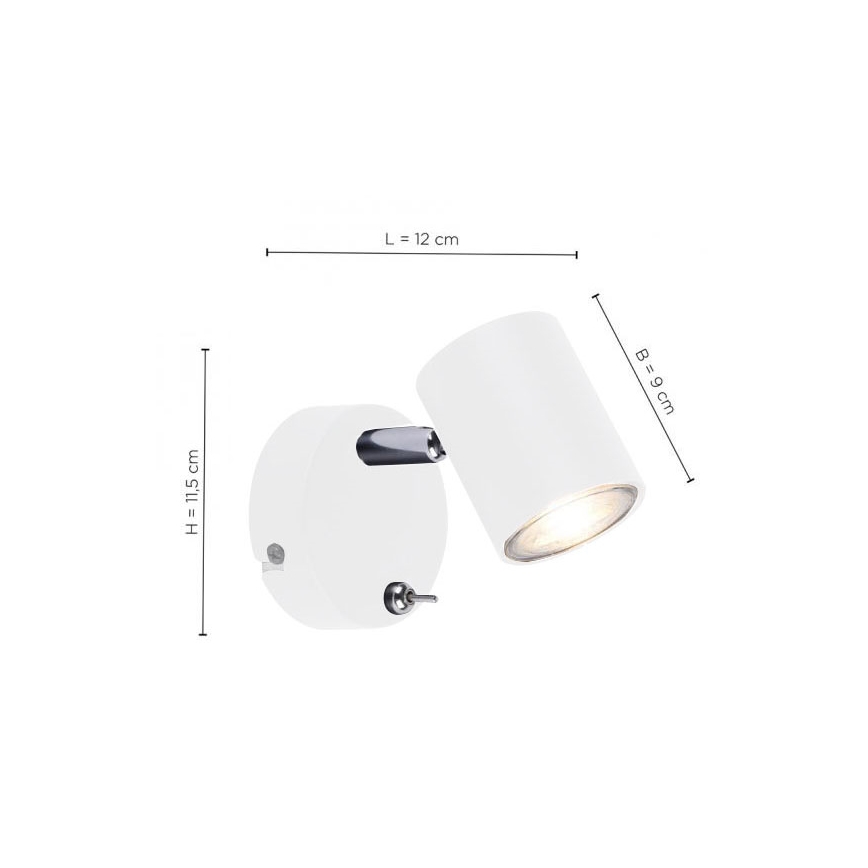 Leuchten Direkt 11941-16 - LED Sienas starmetis TARIK 1xGU10/5W/230V