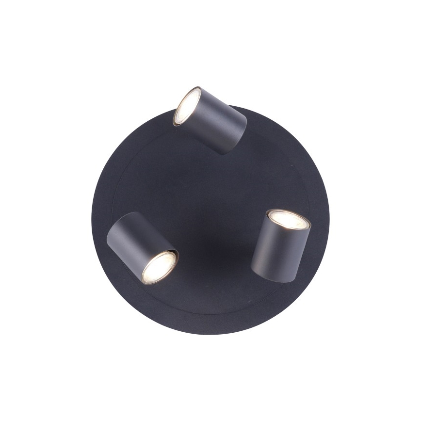 Leuchten Direkt 11943-13 - LED Starmetis TARIK 3xGU10/5W/230V antracīts