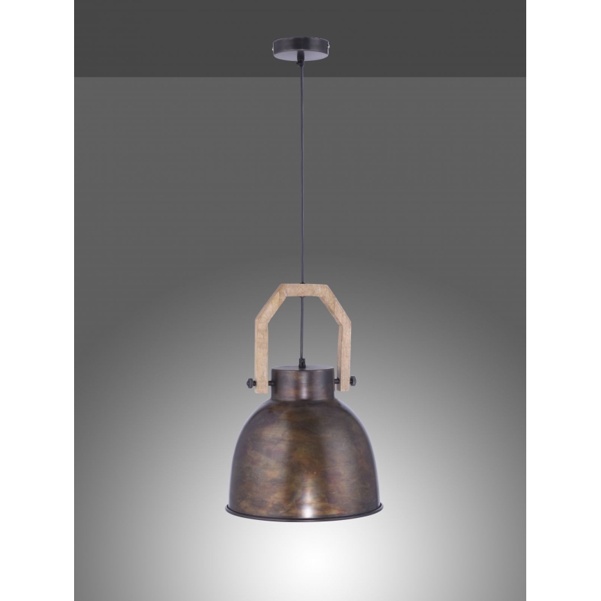 Leuchten Direkt 11986-18 - Lustra ar auklu SAMIA 1xE27/40W/230V mango koks