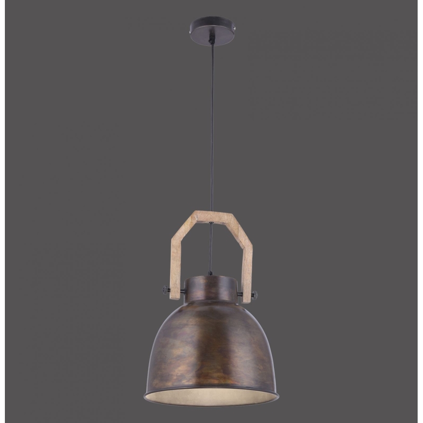 Leuchten Direkt 11986-18 - Lustra ar auklu SAMIA 1xE27/40W/230V mango koks