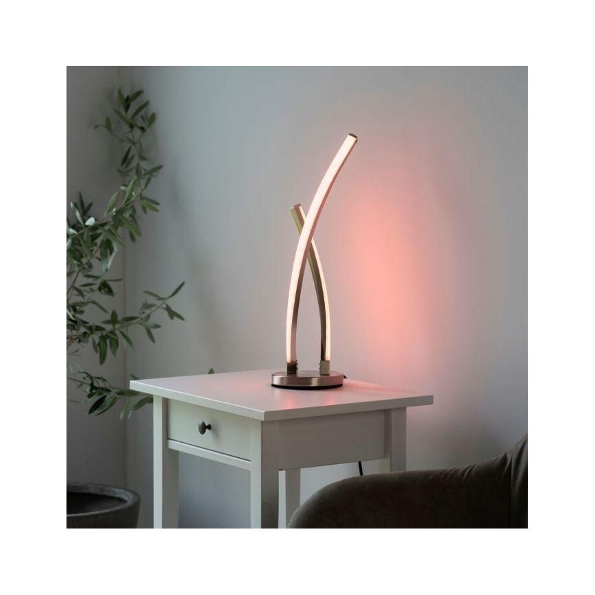 Leuchten Direkt 11991-55 - LED RGB Aptumšojama galda lampa SWING LED/9,5W/230V 2700-5000K + tālvadības pults