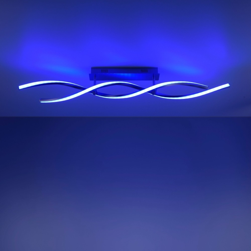 Leuchten Direkt 11993-55 - LED RGB Aptumšojama virsapmetuma lustra SWING 2xLED/8,5W/230V 2700-5000K + tālvadības pults