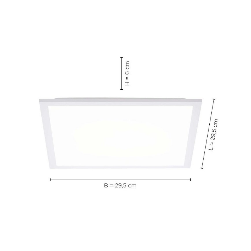 Leuchten Direkt 12200-16 - LED Griestu gaismeklis FLAT LED/17W/230V