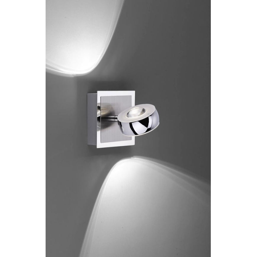 Leuchten Direkt 12471-55 -LED RGBW Aptumšojams sienas starmetis OPTI LED/6W/230V 2700-5000K + tālvadības pults