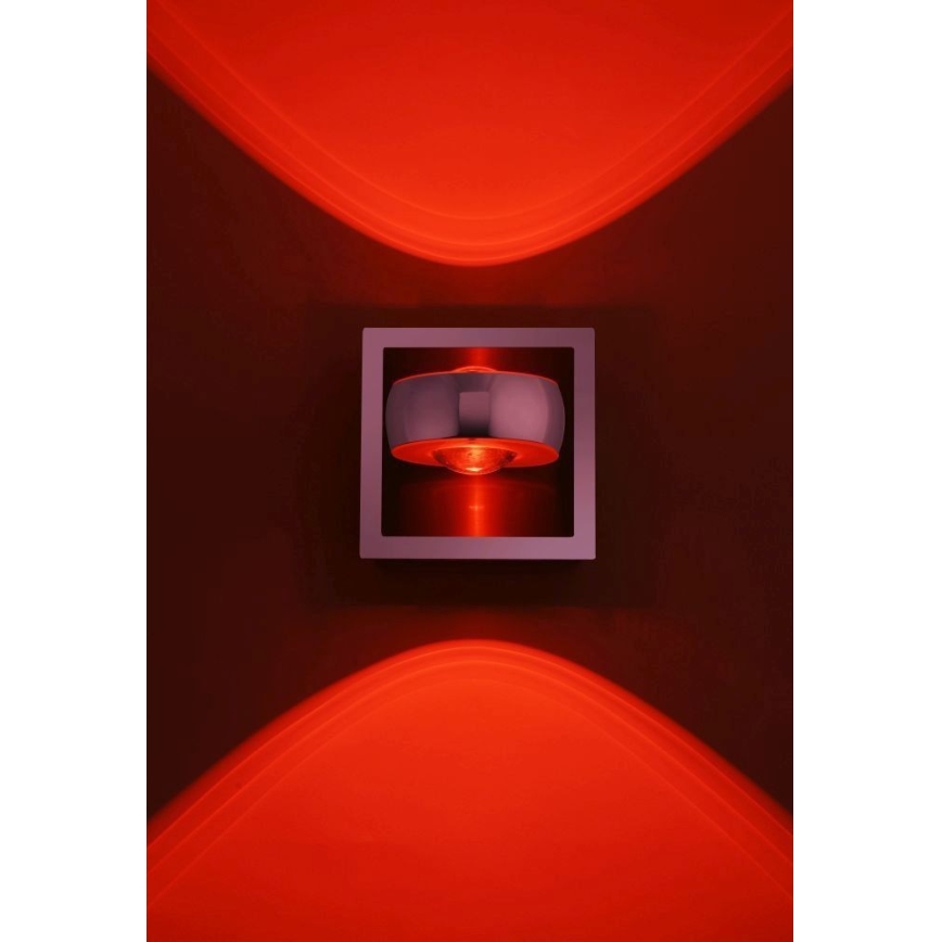 Leuchten Direkt 12471-55 -LED RGBW Aptumšojams sienas starmetis OPTI LED/6W/230V 2700-5000K + tālvadības pults
