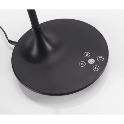 Leuchten Direkt 13061-18 - LED Aptumšojama galda lampa RAFAEL LED/5W/230V 2700-6000K melna