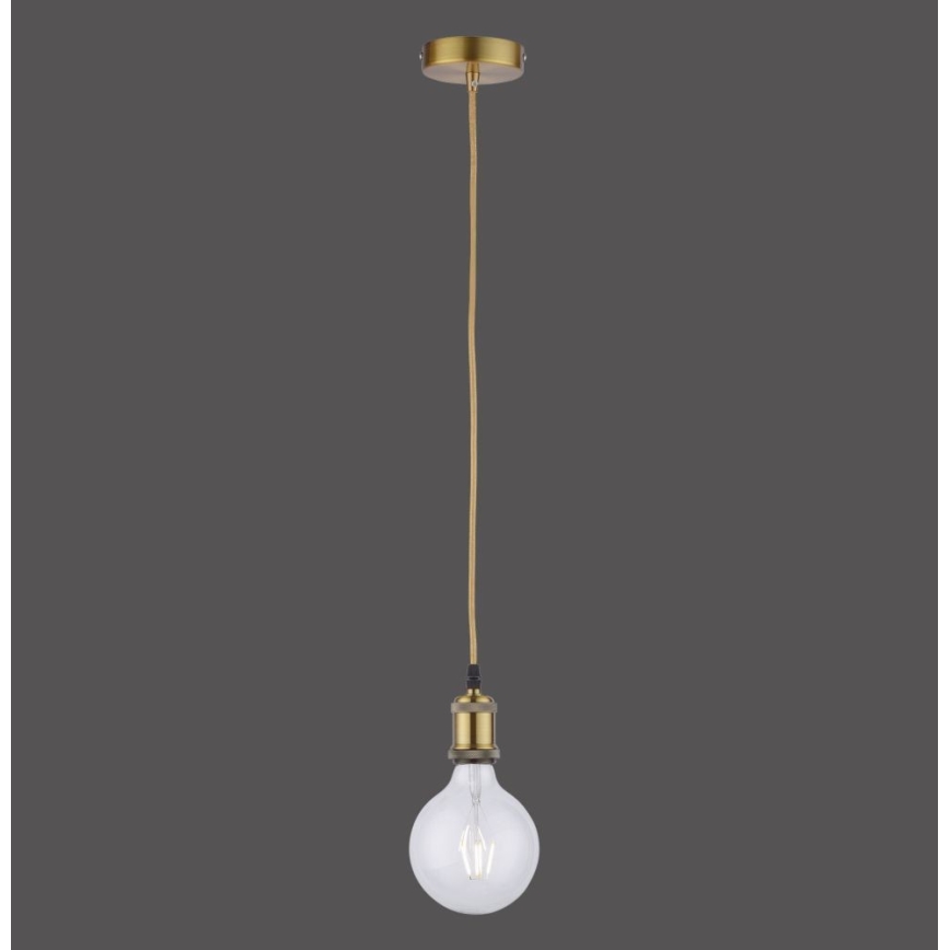 Leuchten Direkt 13570-60 - Lustra ar auklu DIY 1xE27/60W/230V misiņš