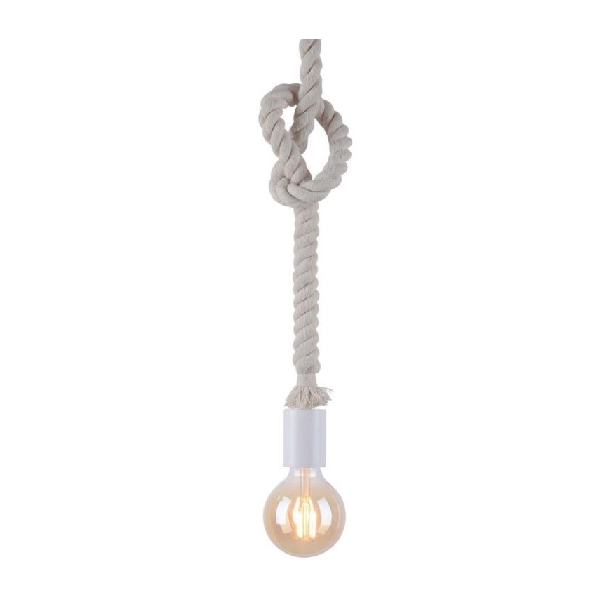 Leuchten Direkt 13572-16 - Lustra ar auklu DIY 1xE27/10W/230V balta