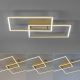 Leuchten Direkt 14018-60- LED Aptumšojama virsapmetuma lustra IVEN 2xLED/15W/230V 2700-5000K zelta + tālvadības pults