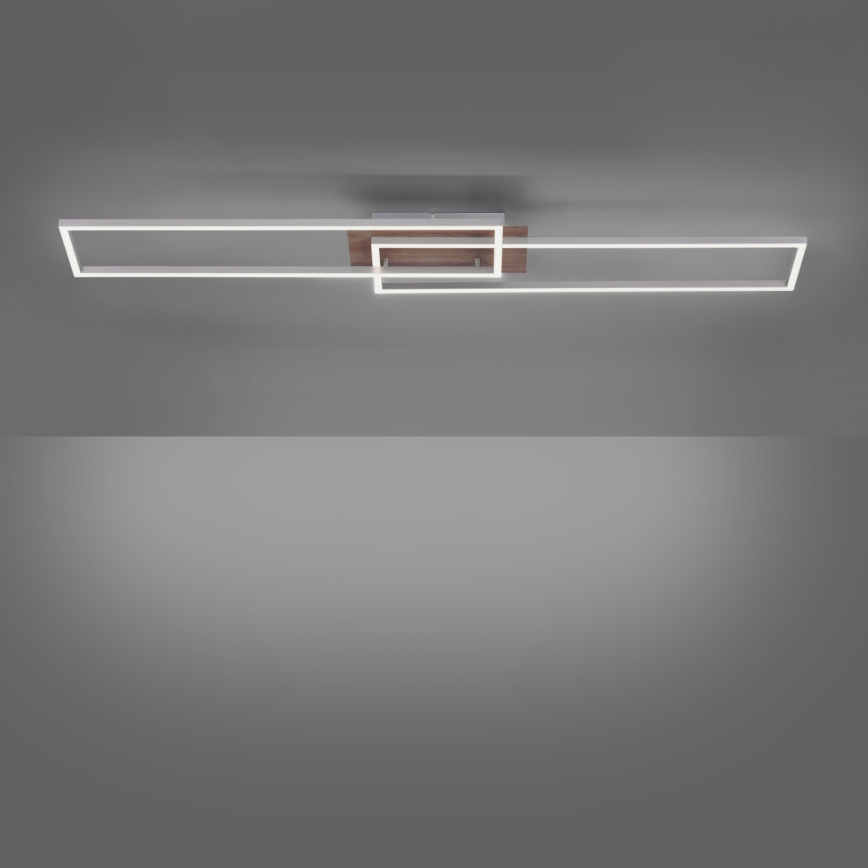 Leuchten Direkt 14019-78 - LED Aptumšojams griestu gaismeklis IVEN 2xLED/20W/230V + tālvadības pults