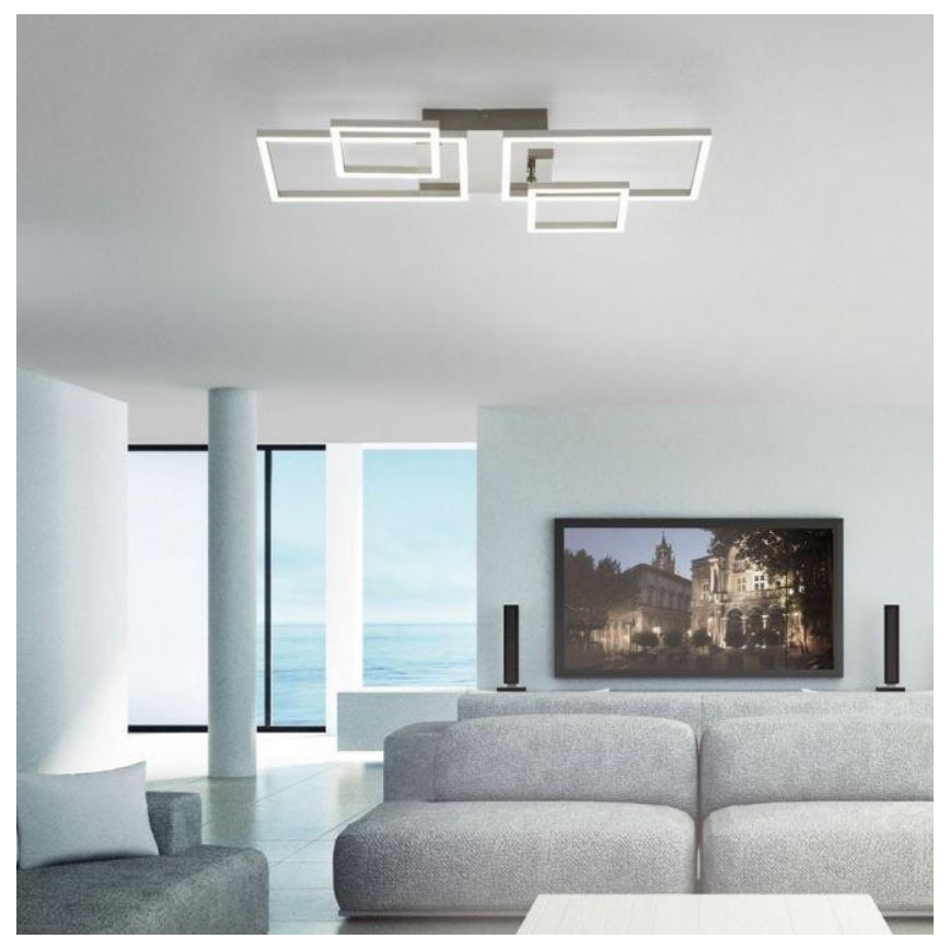 Leuchten Direkt 14030-55 - LED Virsapmetuma lustra IVEN 2xLED/12W/230V + 2xLED/5,5W