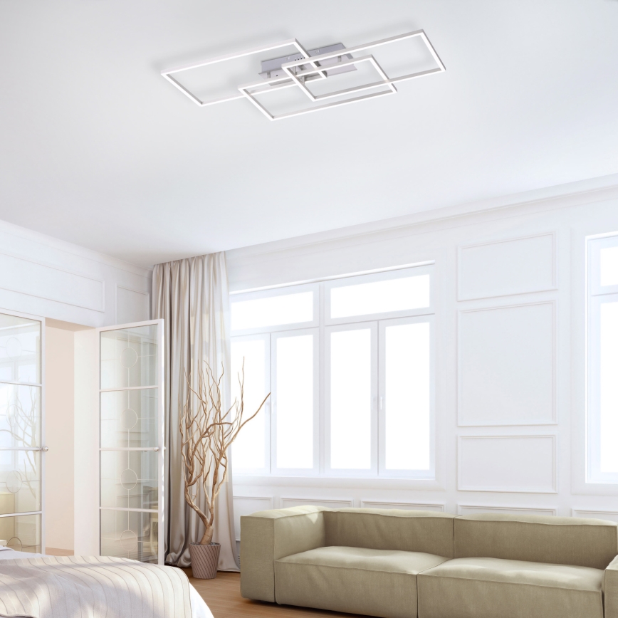 Leuchten Direkt 14151-55 - LED Aptumšojams griestu gaismeklis IVEN 4xLED/12W/230V + tālvadības pults