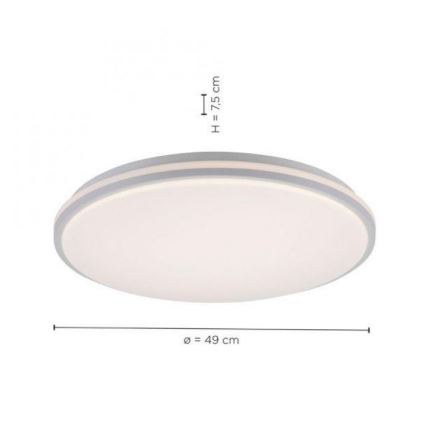 Leuchten Direkt 14209-16 - LED Aptumšojams griestu gaismeklis COLIN LED/32,4W/230V