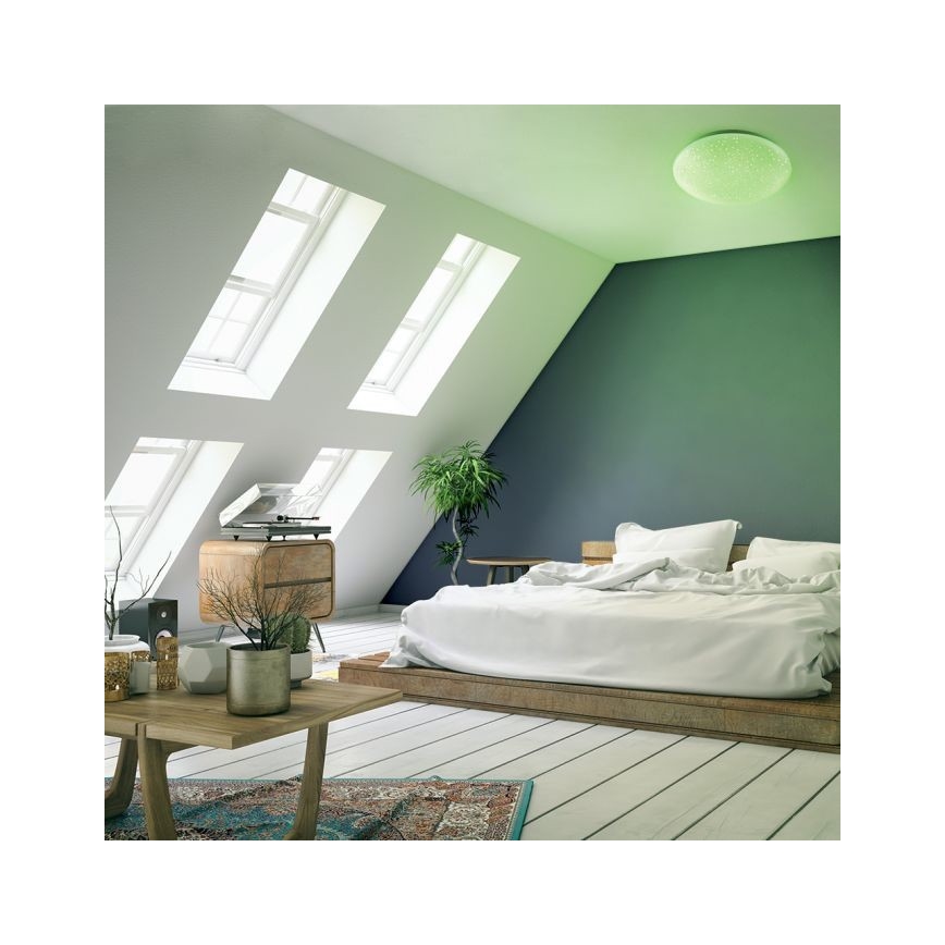 Leuchten Direkt 14241-16 - LED RGB Aptumšojams griestu gaismeklis SKYLER LED/5,6W/230V + tālvadības pults