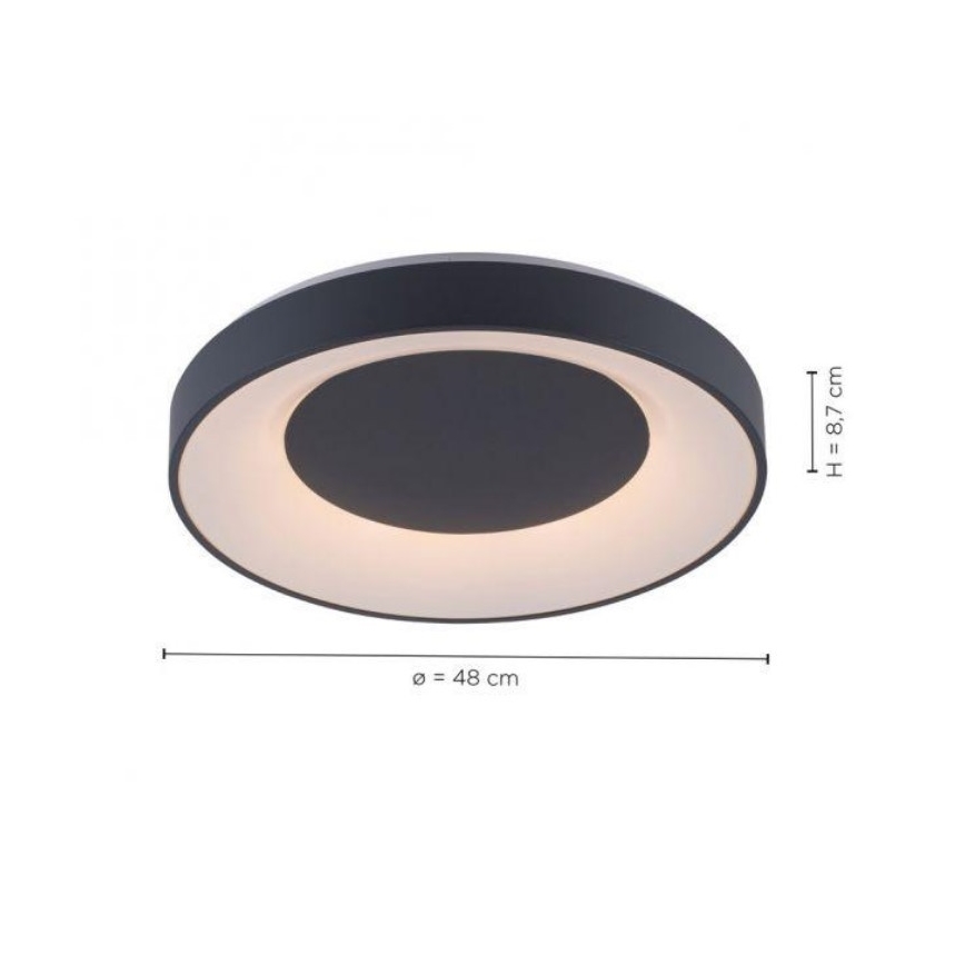 Leuchten Direkt 14346-18 -LED RGB Aptumšojams griestu gaismeklis ANIKA LED/26,5W/230V Tuya 2700-5000K + tālvadības pults