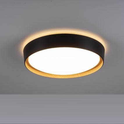 Leuchten Direkt 1434718-LED Aptumšojama griestu lampa EMILIA 28,8W/230V melna