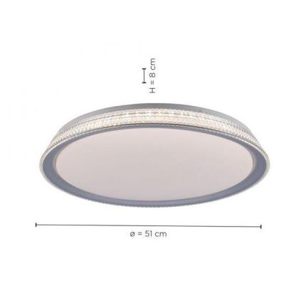 Leuchten Direkt 14359-21 - LED Aptumšojams griestu gaismeklis KARI LED/36W/230V