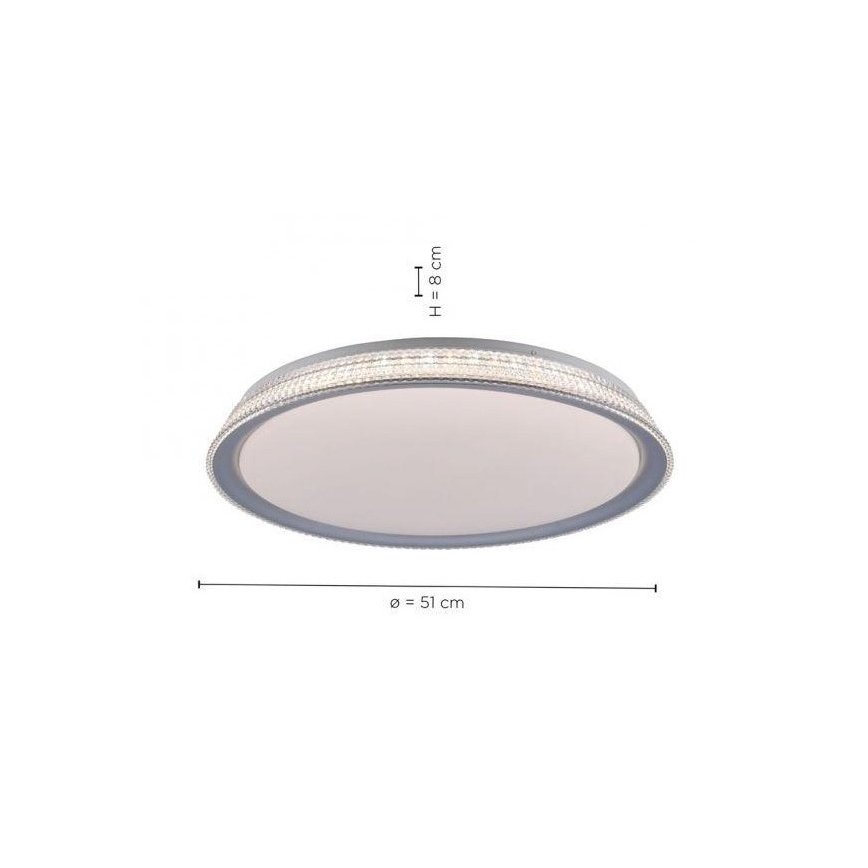 Leuchten Direkt 14359-21 - LED Aptumšojams griestu gaismeklis KARI LED/36W/230V