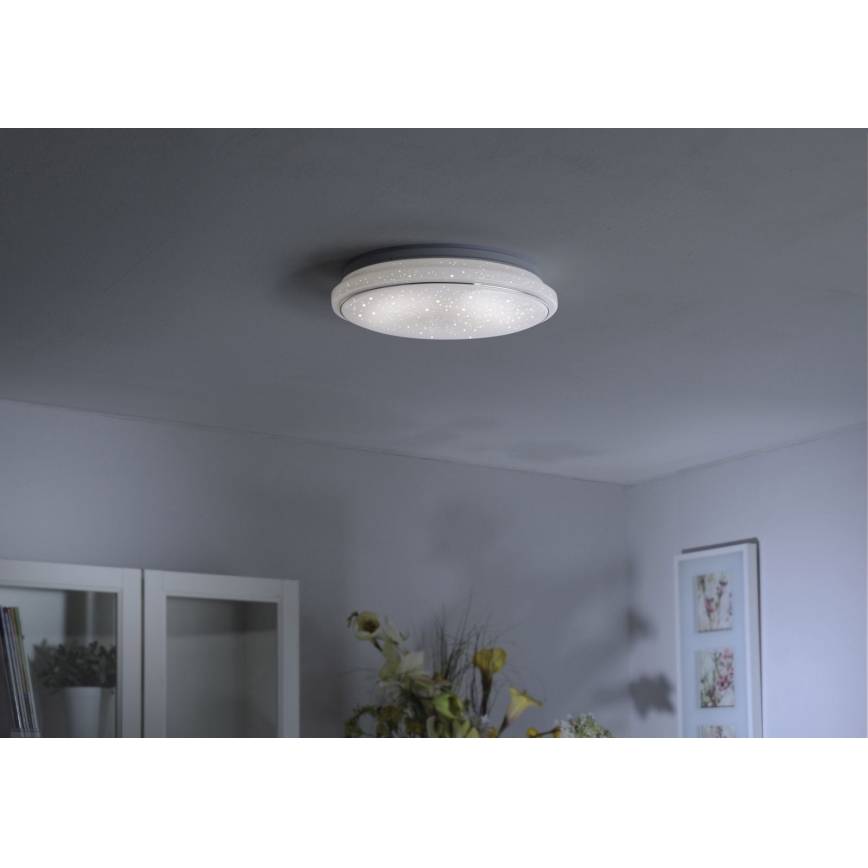 Leuchten Direkt 14366-16 - LED Aptumšojams griestu gaismeklis JUPITER LED/40W/230V 3000-5000K + tālvadības pults