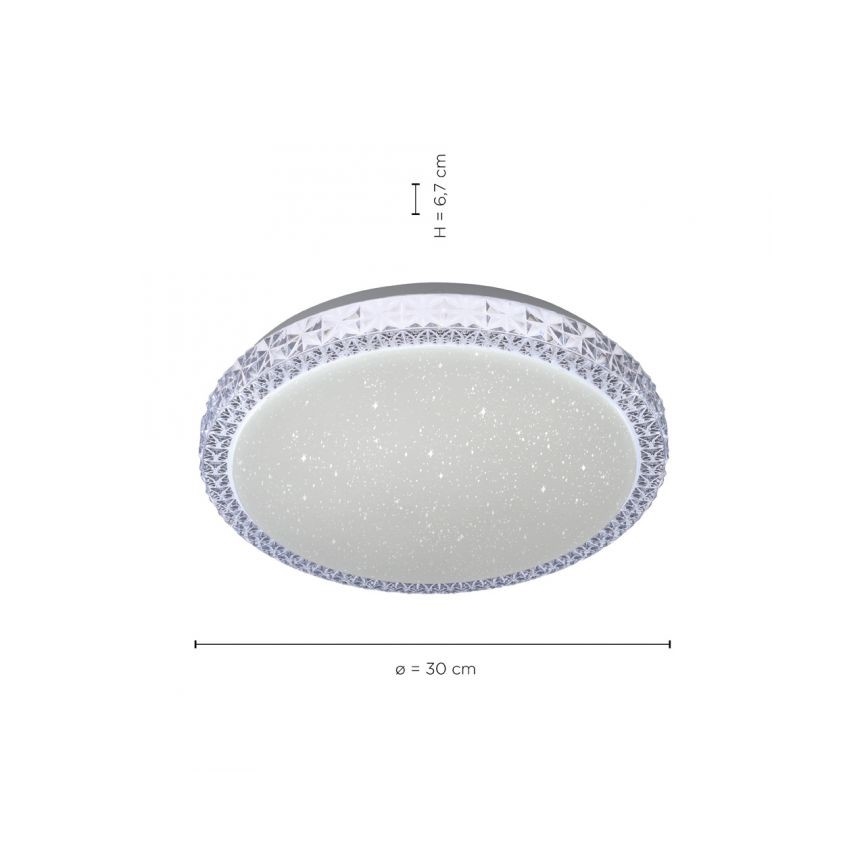 Leuchten Direkt 14370-00 - LED Aptumšojams griestu gaismeklis FRIDA LED/12W/230V