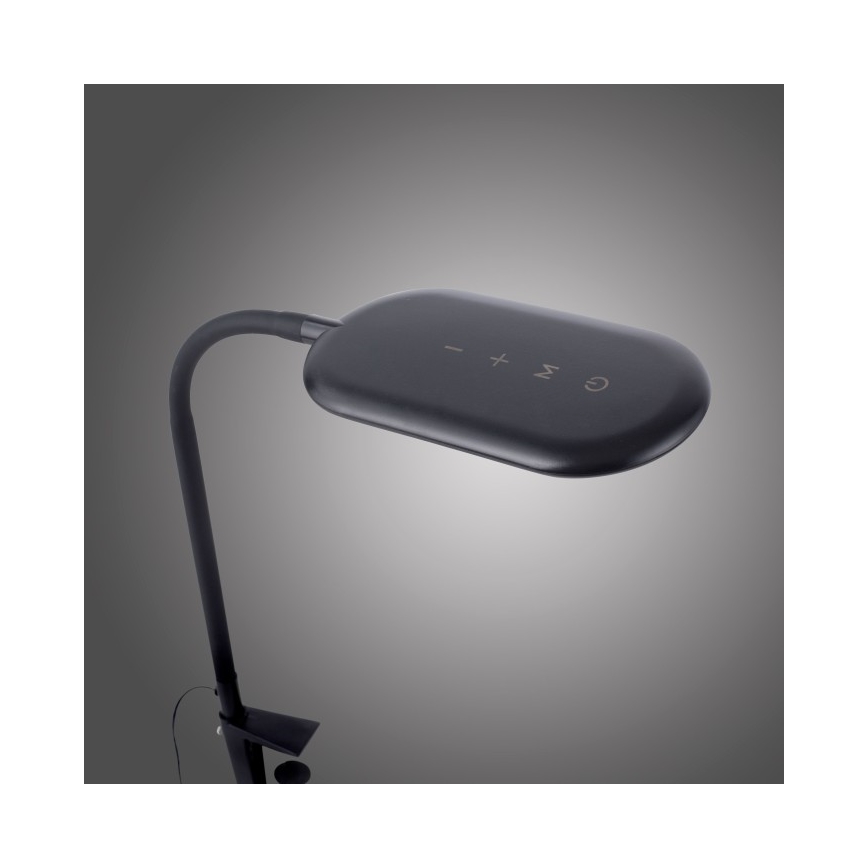 Leuchten Direkt 14404-18-LED Aptumšojama galda lampa ar fiksatoru KELLY LED/7W/230V 3000/4000/6000K