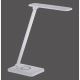 Leuchten Direkt 14415-16 - LED Aptumšojama skārienvadāma galda lampa ar bezvadu uzlādi FLORENTINA LED/5W/230V 3000-5000K balta + USB