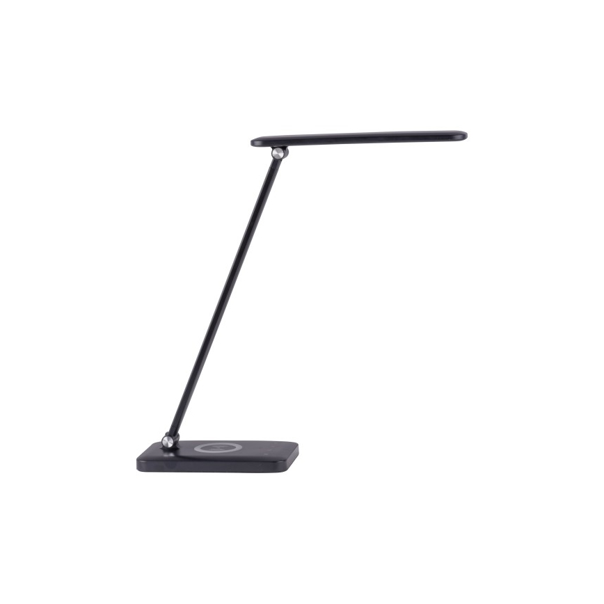 Leuchten Direkt 14415-16 - LED Aptumšojama skārienvadāma galda lampa ar bezvadu lādētāju FLORENTINA LED/5W/230V 3000-5000K black + USB