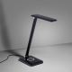 Leuchten Direkt 14415-16 - LED Aptumšojama skārienvadāma galda lampa ar bezvadu lādētāju FLORENTINA LED/5W/230V 3000-5000K black + USB