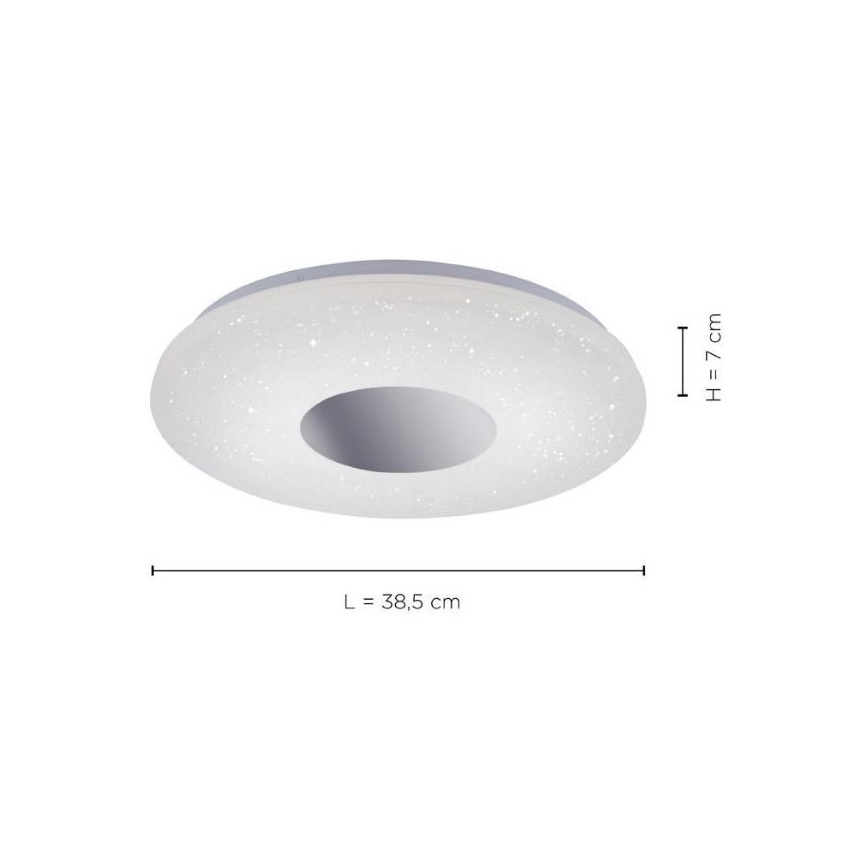 Leuchten Direkt 14422-17 - LED Vannas istabas griestu gaismeklis ar sensoru LAVINIA LED/18W/230V IP44