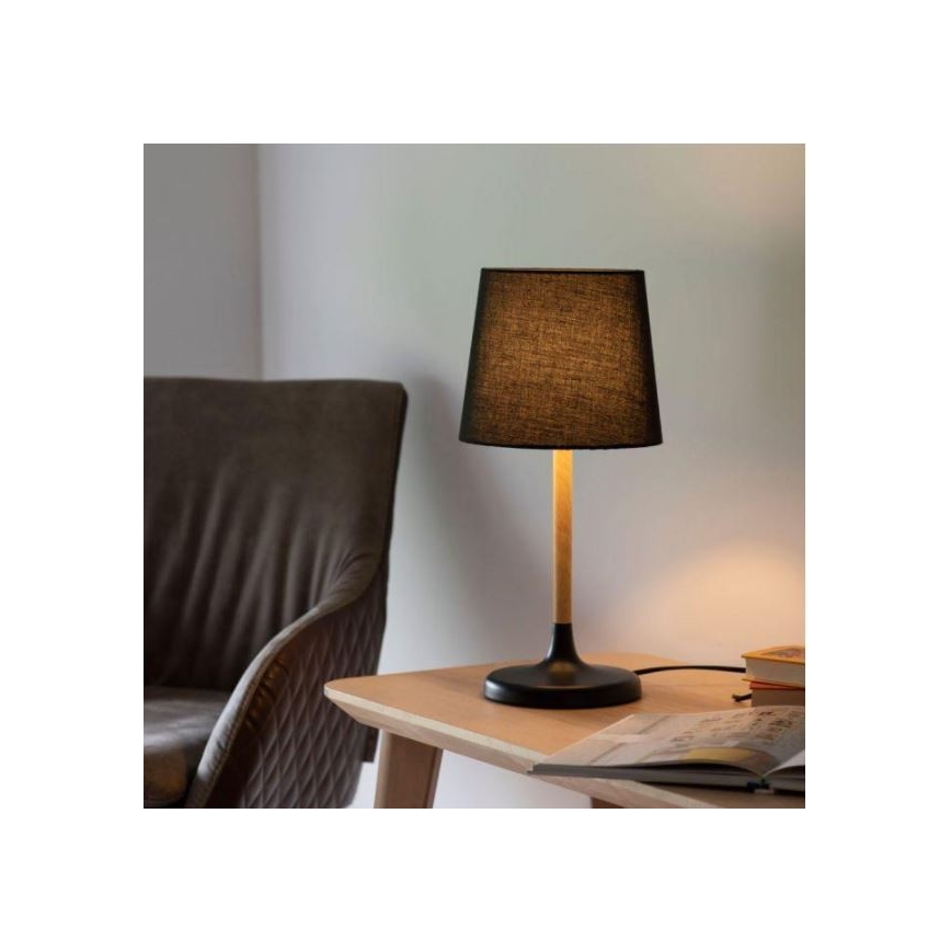 Leuchten Direkt 14423-18 - Galda lampa NIMA 1xE14/40W/230V melna