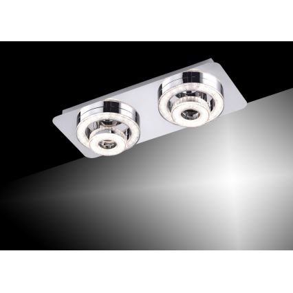 Leuchten Direkt 14521-17 - LED Griestu gaismeklis TIM 2xLED/2,8W/230V + 2xLED/3,1W