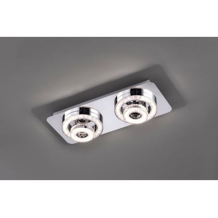 Leuchten Direkt 14521-17 - LED Griestu gaismeklis TIM 2xLED/2,8W/230V + 2xLED/3,1W